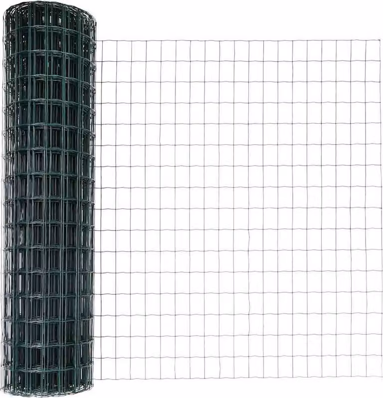 Recinzione Euro di vidaXL, con pali, 10 x 1 metro, acciaio rivestito in PVC, colore verde