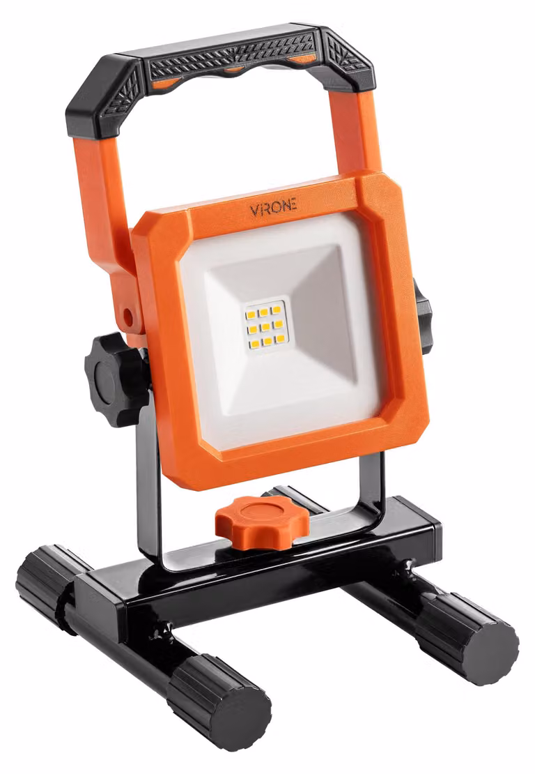 Lampada da lavoro a LED, 9 W, 700 lumen, 4000 K, con batteria, grado di protezione IP54, con connessione USB-C