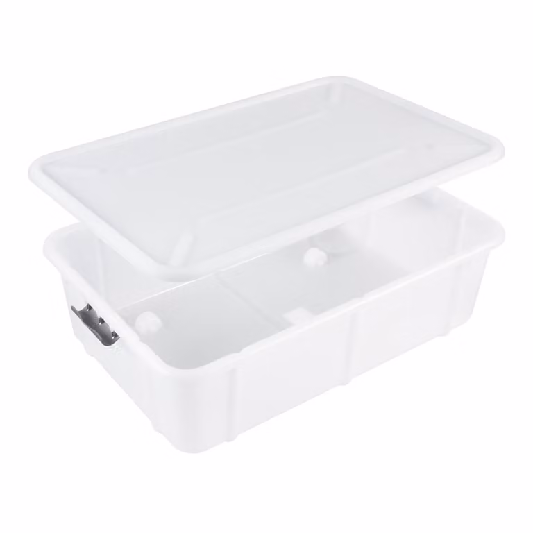 Contenitore da 29 litri con coperchio e ruote Contenitore Branq Velur