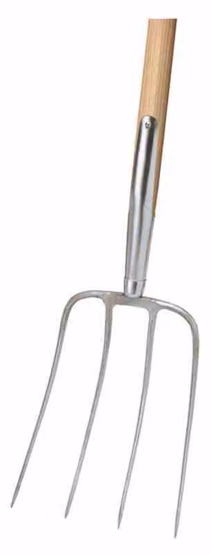 Forca per letame Ideal Pionier, 4 rebbi, 135 cm con manico
