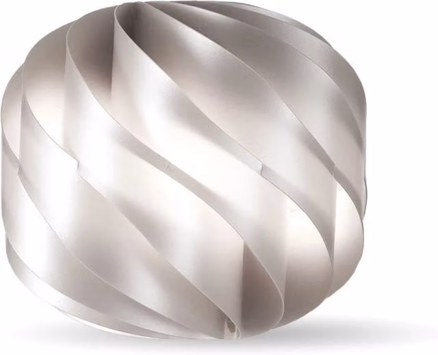 Lampada da Tavolo IPERBRIKO Silver in Metallo con Lampadina Sostituibile E27, H 38 cm x L 40 cm