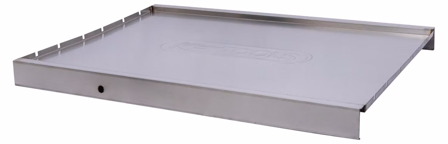Piano di lavoro in acciaio inox per carrello da officina P35