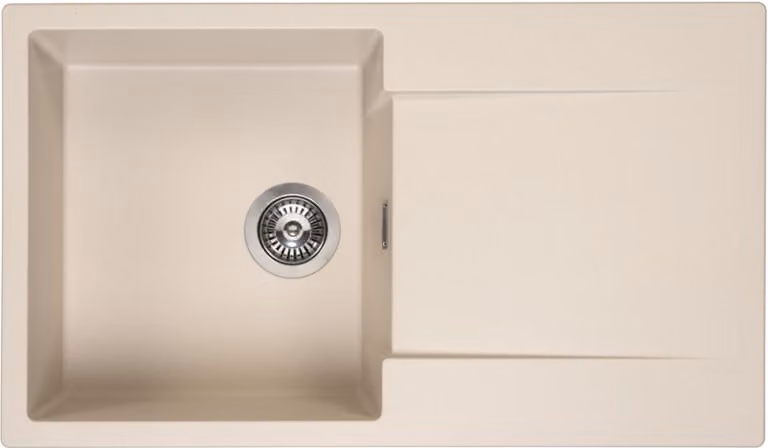 Lavello Reginox Amsterdam 10 con scolapiatti beige metallizzato