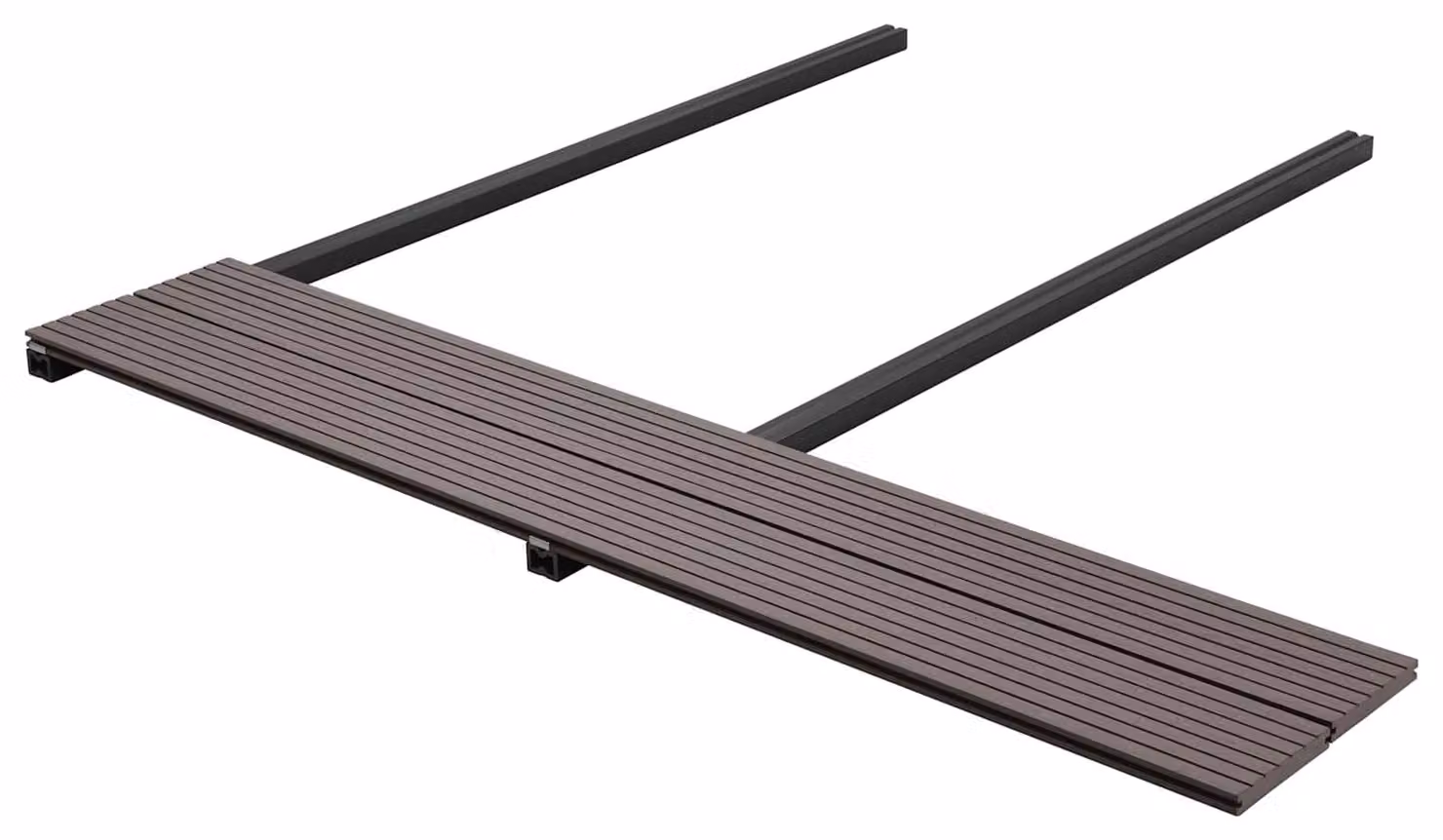 Pavimento da Deck 48 pcs Marrone Scuro WPC