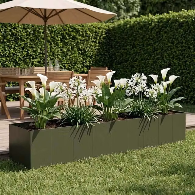 Vaso da giardino Verde Oliva 360 x 80 x 60 cm 3422166