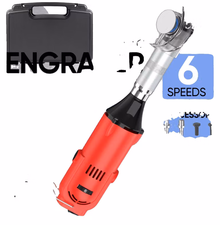 Utensile per levigatura, 6 velocità regolabili, design portatile, rosso, 380 W