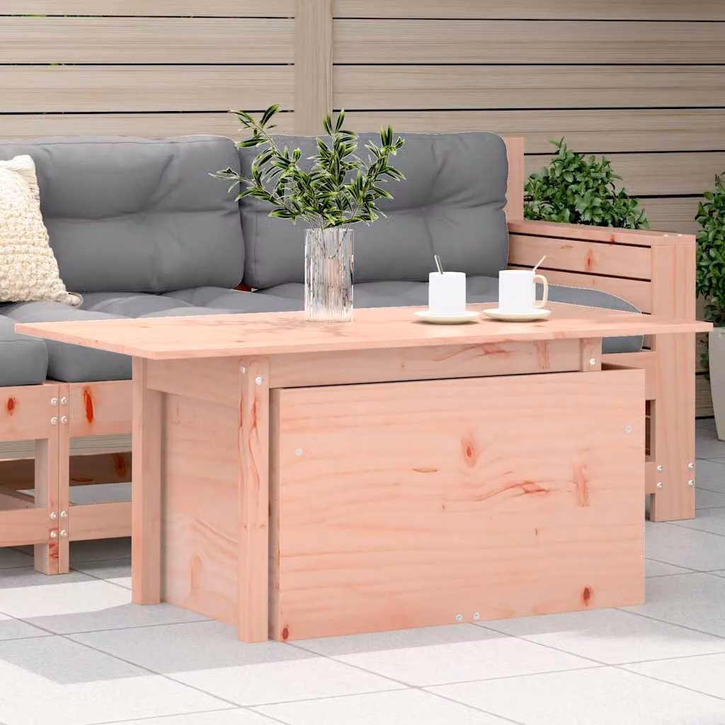 vidaXL Tavolo da Giardino Rettangolare in Legno di Acacia Marrone L: 100 cm, P: 50 cm, H: 75 cm