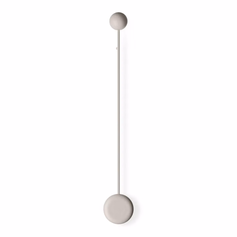 Vibia Applique da parete a LED Pin, Crema / Ambra, Soggiorno / Sala da pranzo, Alluminio, Moderno, Applique a LED