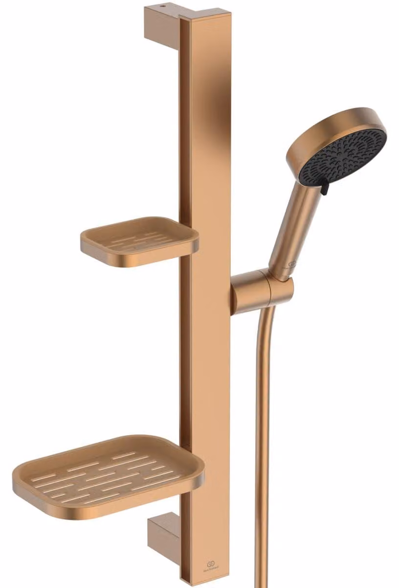 Ideal Standard Idealrain Alu+: combinazione doccia, soffione doccia a risparmio idrico con