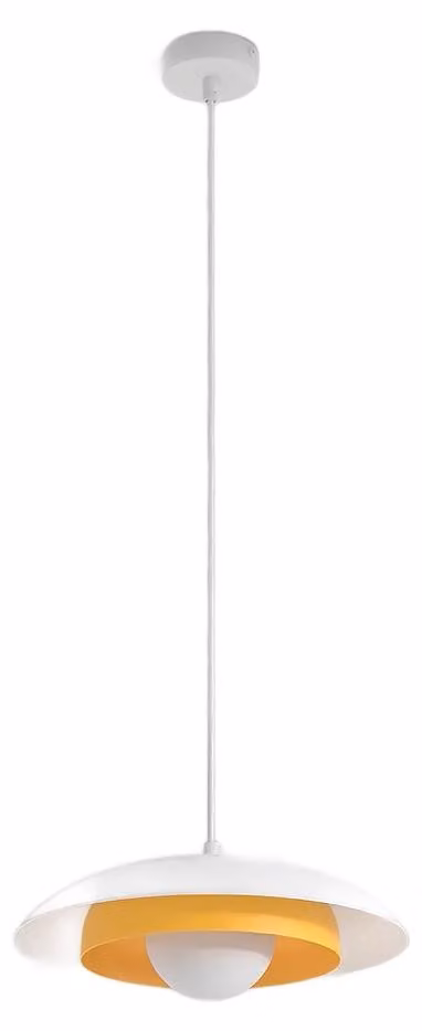 Lampada a sospensione SKIN bianco-arancione 1xG9x15W in metallo, dimensioni: 120x30x30 cm, IP20, Emibig