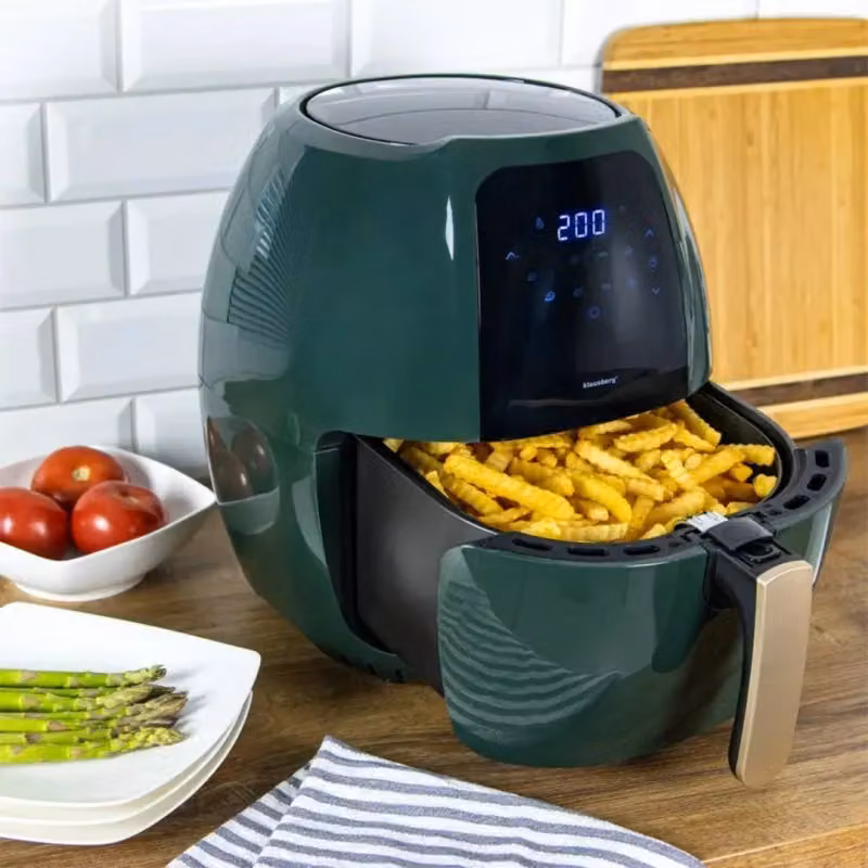 Friggitrice ad aria Klausberg KB-7596 verde da 7,7 l con potenza 1800W – 2