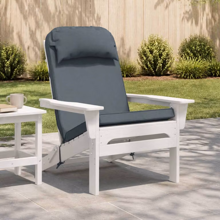 vidaXL Cuscino per Lounger Sole 100% Poliestere Blu 55 x 124 x 5 cm