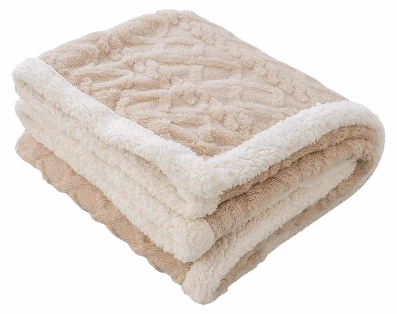 Solidchoice - Coperta in pile reversibile per un maggiore calore