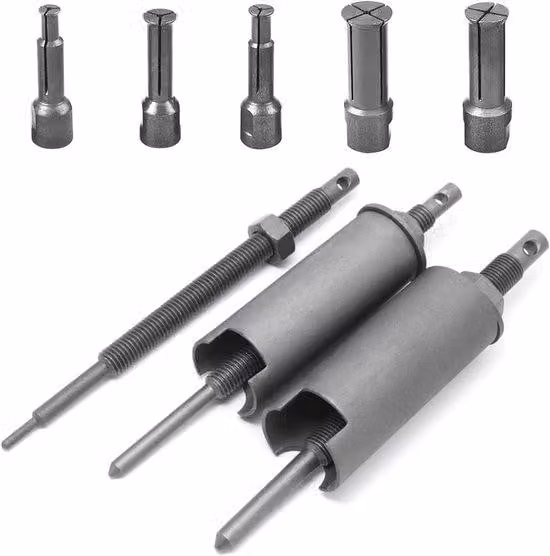 Set di 8 estrattori per cuscinetti a sfere, set per cuscinetti interni da 9-23 mm, carter motore, utensili per cuscinetti interni, estrattore per cuscinetti ruota, per moto e alternatori