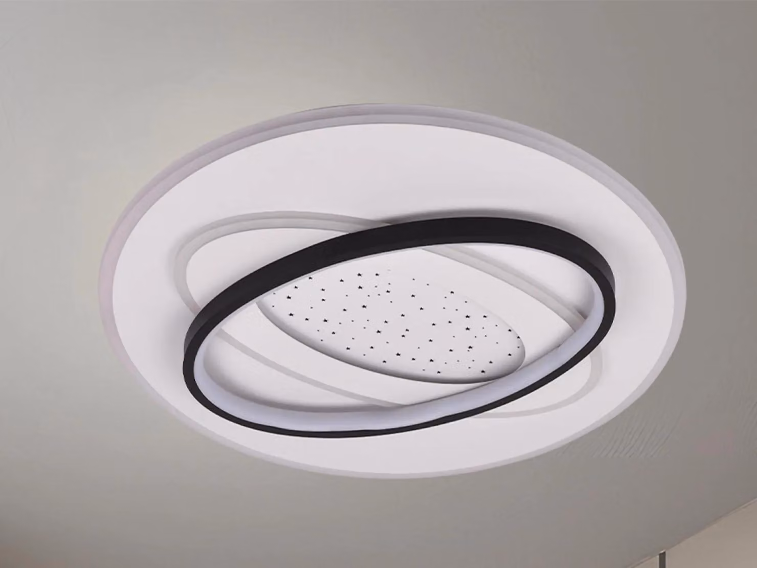 Lampada a soffitto LED con telecomando, 90W - J1359/W
