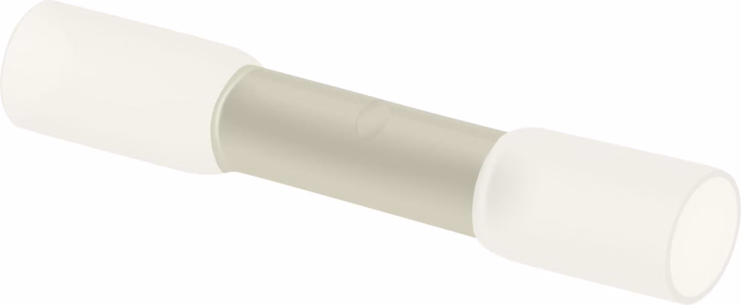 Connettore a spina isolato con guaina termorestringente, codifica a colori DIN Sezione 0,2 mm² - 0,5 mm² trasparente - 1 pezzo