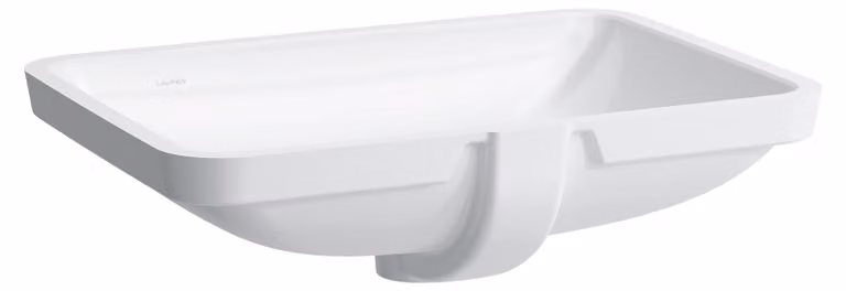 LAUFEN PRO S lavabo encastré, sans trou pour robinet, avec trop-plein, 595x430mm, US fermé, H8119680001091, H8119680001091