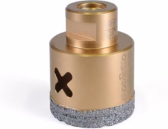 Fresa diamantata per smerigliatrice Montolit Mondrillo Titanium Gold FS-TI, Ø: 60 mm, Diametro foro: 50 mm, Colore: Oro