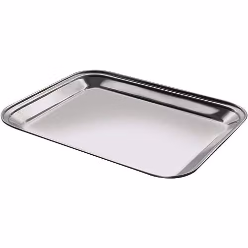 Vassoio Acciaio 18/C Rettangolare   Cm 35X27 Salvi