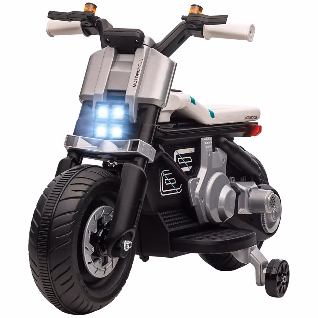 Moto Elettrica per Bambini Minimal Nero e Bianco L/P/H: 86 x 44 x 58 cm – 2