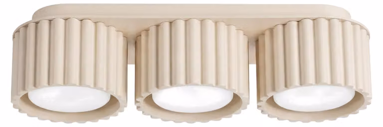 Plafoniera AURA 3 beige Gx53 3xGx53 10W in alluminio 8x10x32,5 cm Sollux Lighting