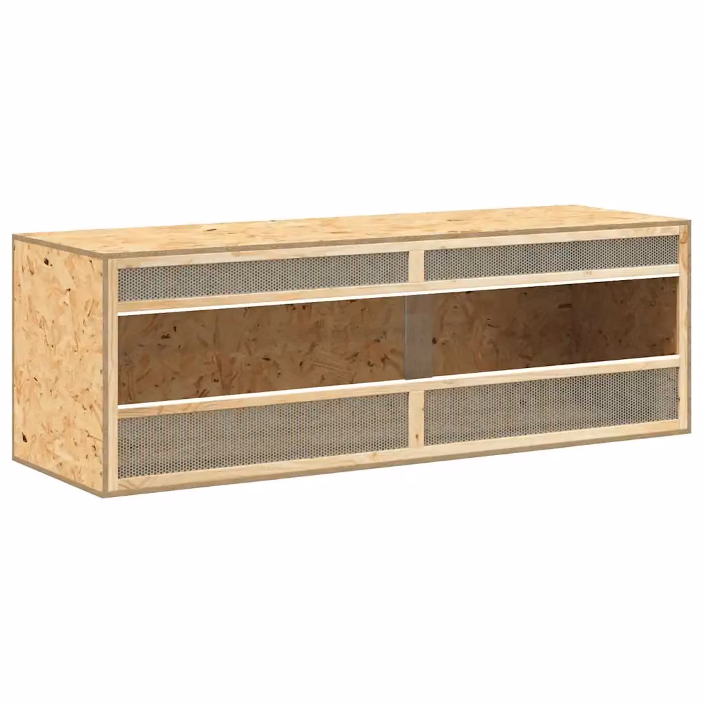 Terrario per rettili vidaXL in legno multistrato e vetro, colore beige, L/P/H: 144 x 46 x 48 cm – 2