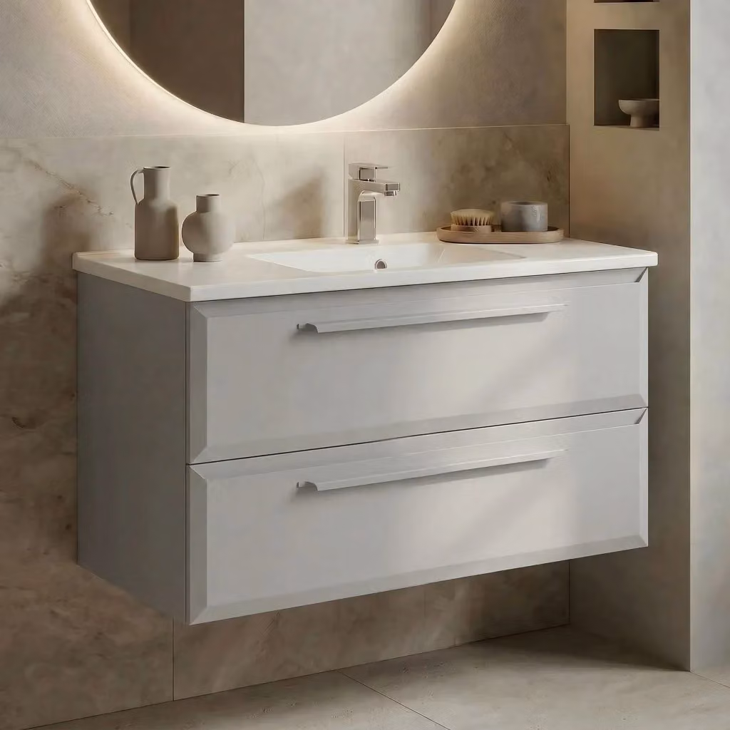 Mobile lavabo moderno Hanah Home Grey L: 100 cm, P: 50 cm, H: 62 cm – 2