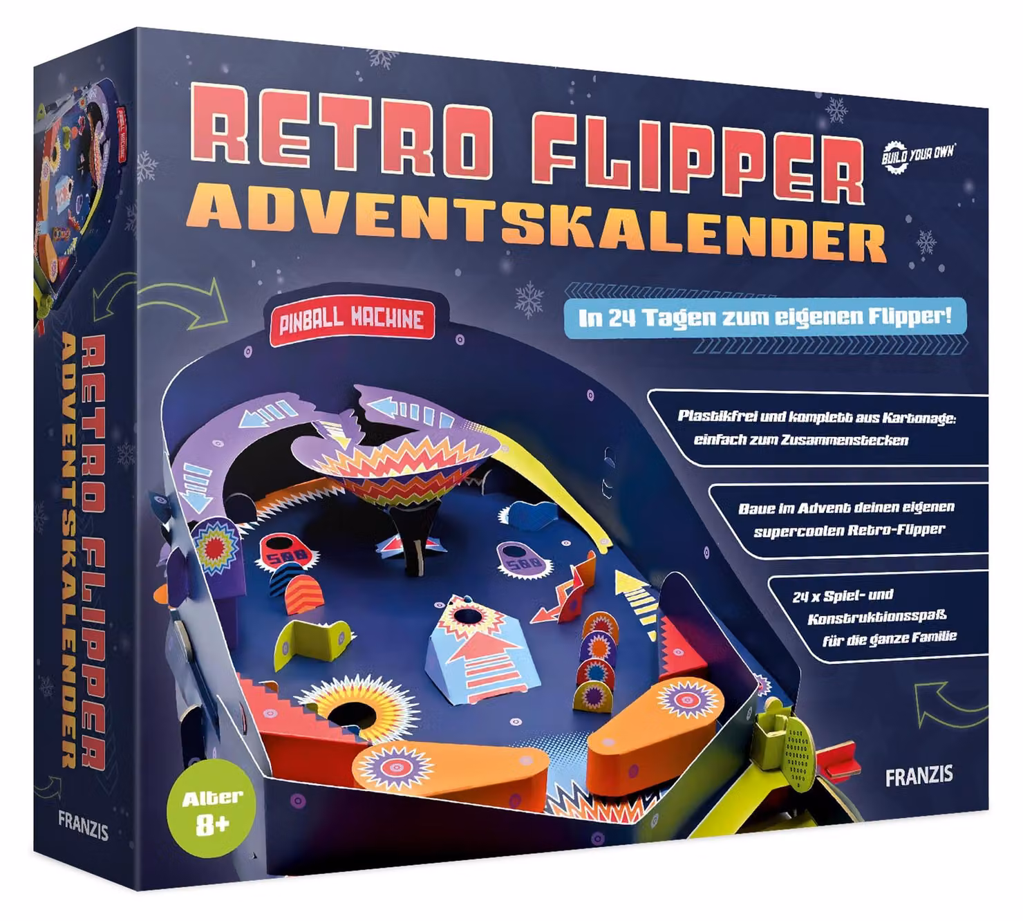 FRANZIS 67210 - Calendario dell'Avvento a tema flipper retrò - senza plastica