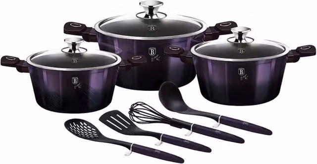 Berlinger haus BH-7141 Set di pentole antiaderenti viola