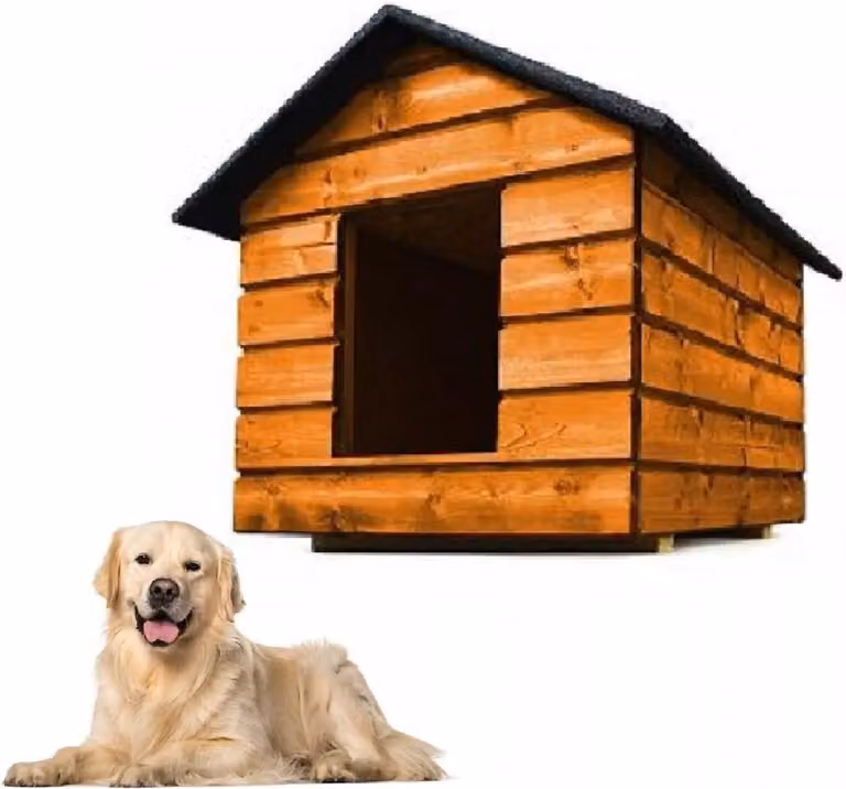 Cuccia per cani QLS taglia L con tenda Isolamento invernale Pino Outdoor 11006