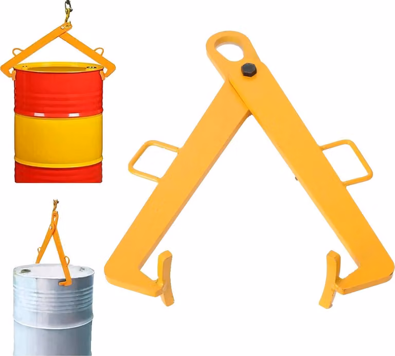 Pinze di sollevamento a tamburo, alta capacità di carico, installazione semplice, oro, 550-600 mm, 600 kg