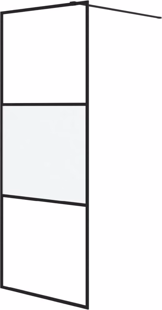 Parete Doccia Walk in 80x195 cm Vetro Semi Smerigliato ESG