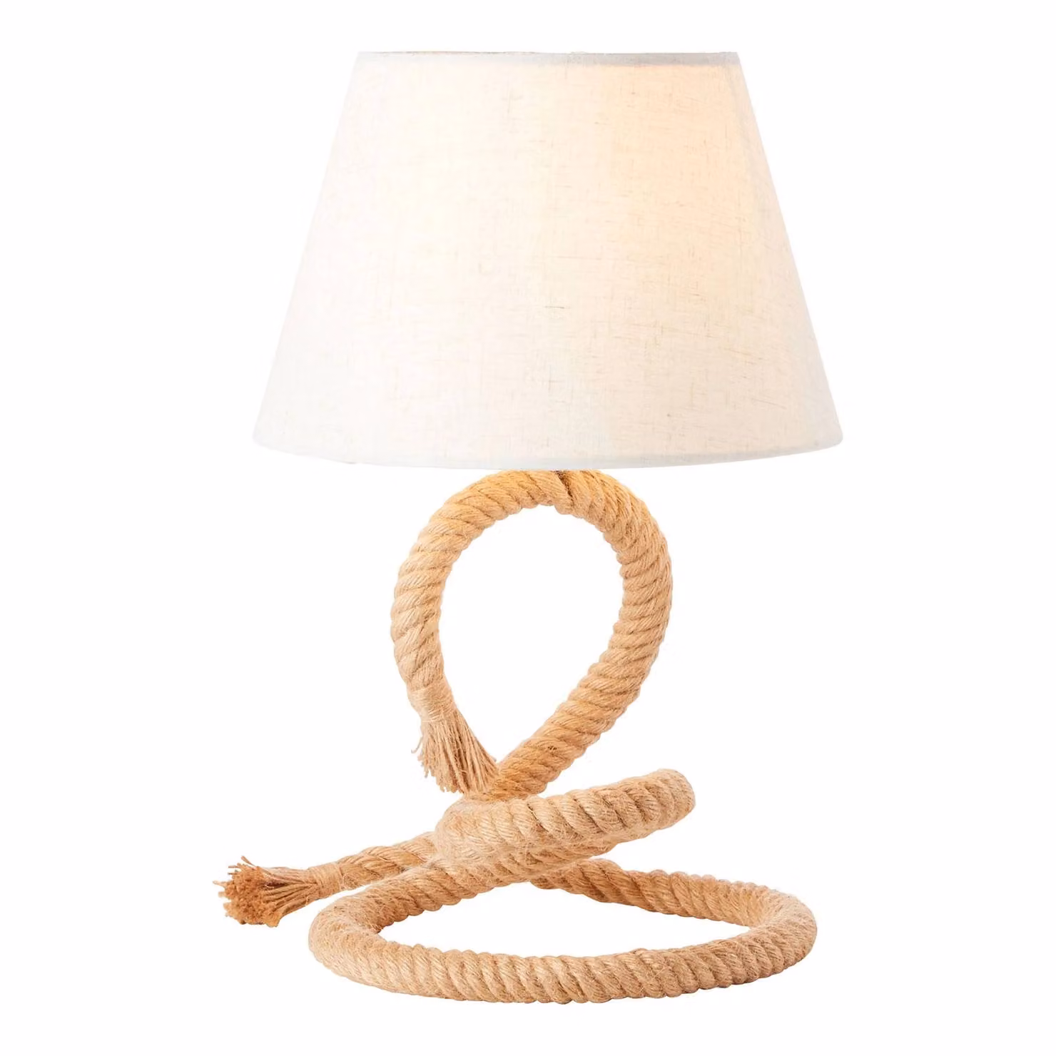 Brilliant Lampada da tavolo Sailor, Crema / Ambra, Soggiorno / Sala da pranzo, Tessuto / Stoffa / Seta, Marittimo, Lampada da tavolo