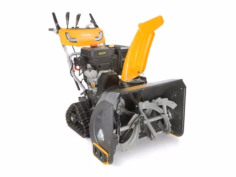 Spazzaneve cingolato Stiga ST 6272 P TRAC giallo con motore a scoppio a doppio stadio e luci LED – 2
