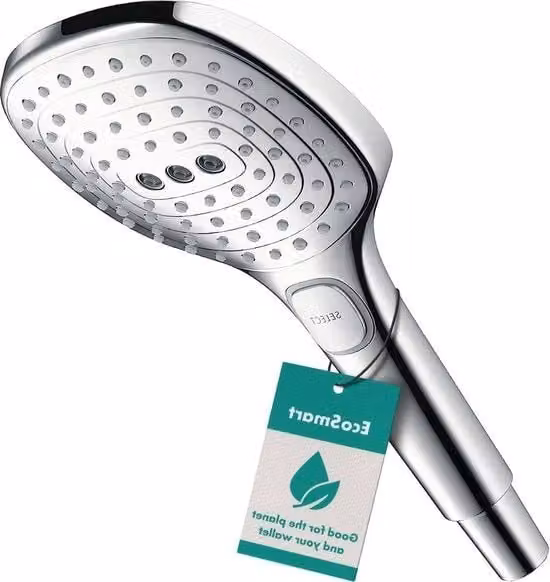 Douchekop 9 l/min - Douchekop rettangolare con 3 getti - funzione anti-calcare