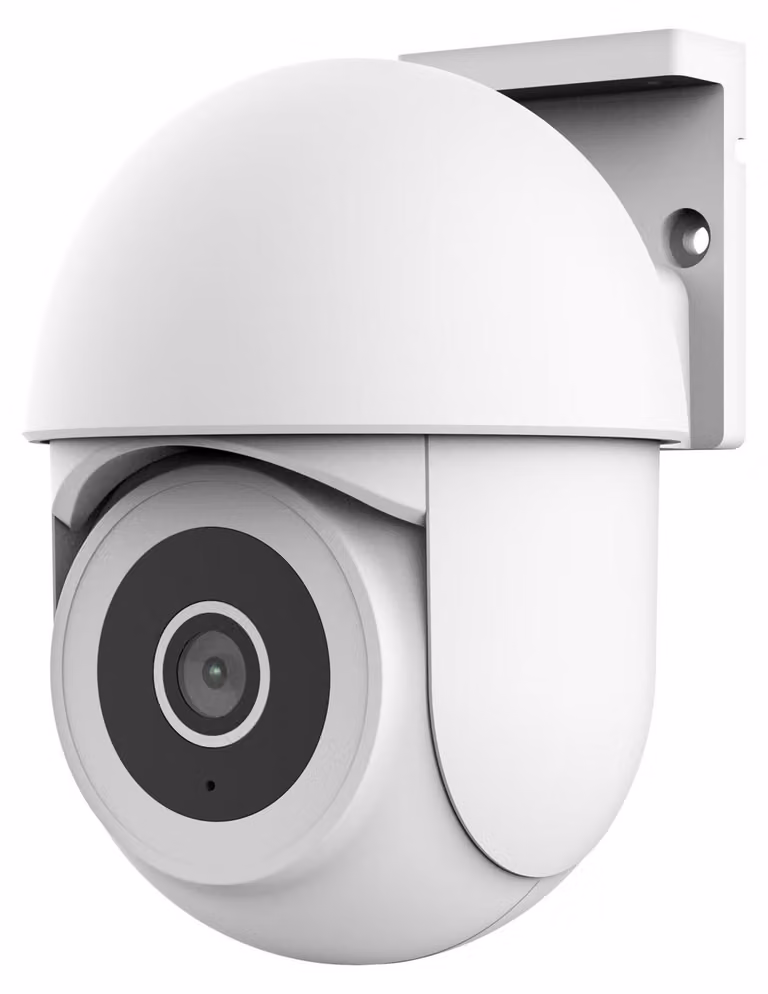 Telecamera di sorveglianza esterna SMARTCAM-3900, con angolo di visione a 360°, connessione Wi-Fi, colore bianco