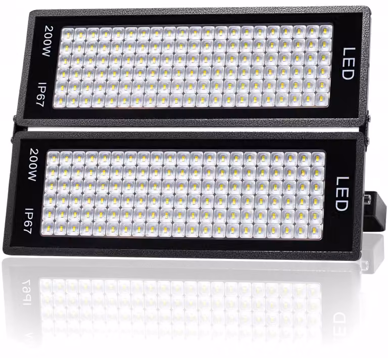 Faretto LED da esterno, 400 W, 46000 lm, 7000 K, grado di protezione IP67, angolo di illuminazione 120°, alluminio, luce bianca fredda