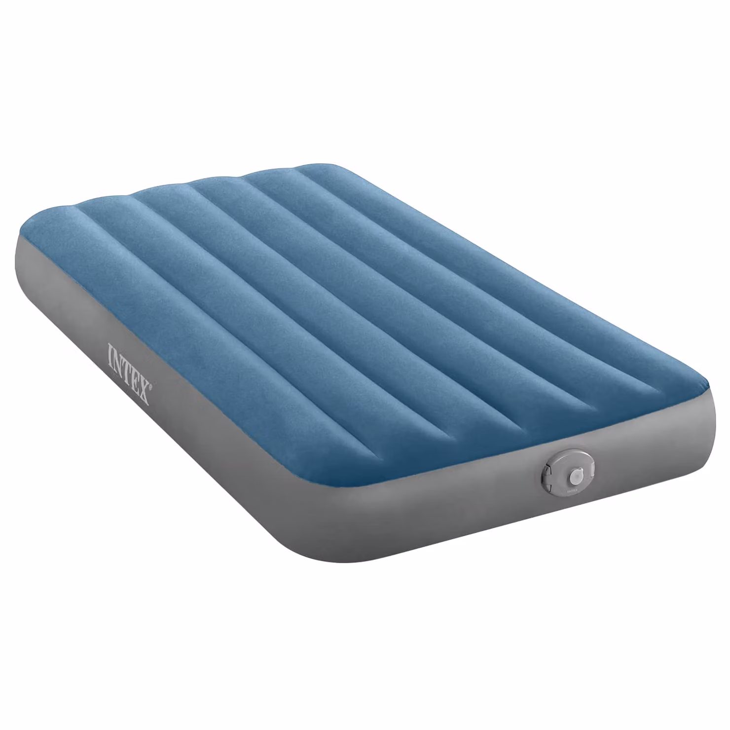 Letto d'aria INTEX con pompa, Blu scuro e Grigio, L/P/H: 191 x 99 x 25 cm