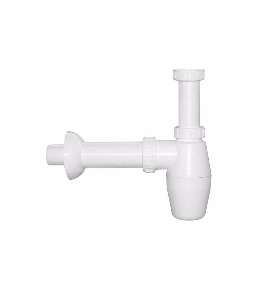 Sifone Lavelli Bottiglia 1 Via Plastica Bianco 1B2