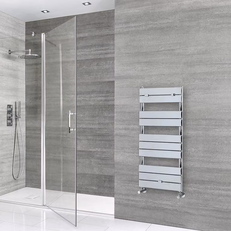 Scaldasalviette di Design - 1000mm x 450mm - Cromato - Lustro