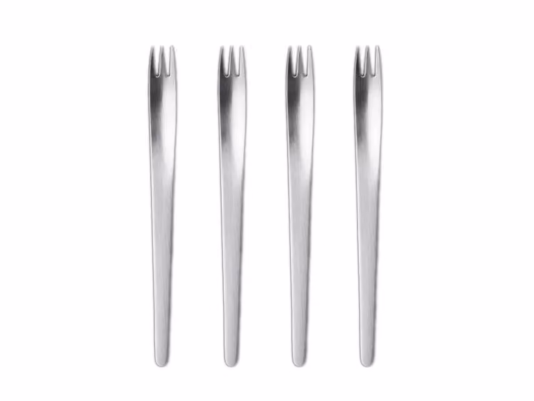 ARNE JACOBSEN Confezione regalo set di 4 forchettine da Torta