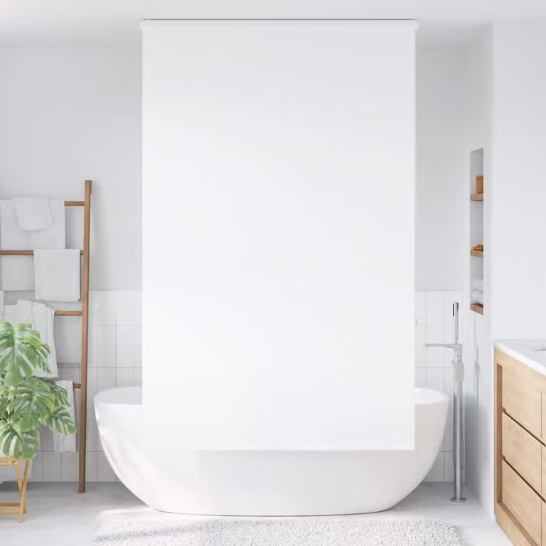 Tenda a Rullo Doccia con Cassonetto 120x240cm Larghezza Tessuto