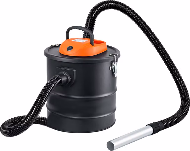 KRAFT&DELE | Aspirapolvere industriale, 1200 W, aspirapolvere per caminetti con doppio filtro, aspirapolvere per caminetti, aspirapolvere per liquidi e solidi con serbatoio in acciaio inossidabile da 20 litri
