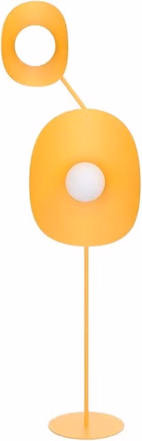 Lampada da terra DELULU arancio/bianca design 2xG9 Emibig