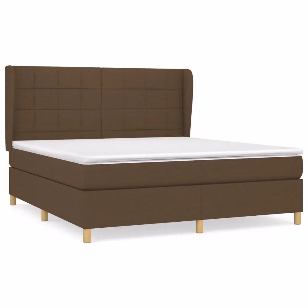 Letto Ibrido con Giroletto a Molle e Materasso vidaXL, Marrone e Bianco, L/P: 180 x 200 cm – 2
