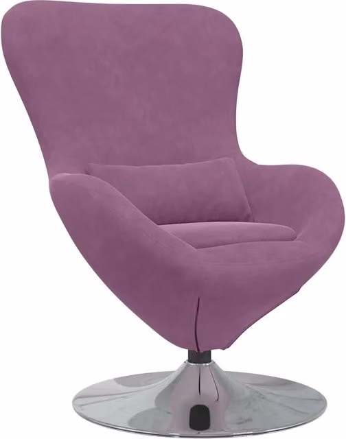 Poltrona | Sedia Relax uovo Viola Velluto