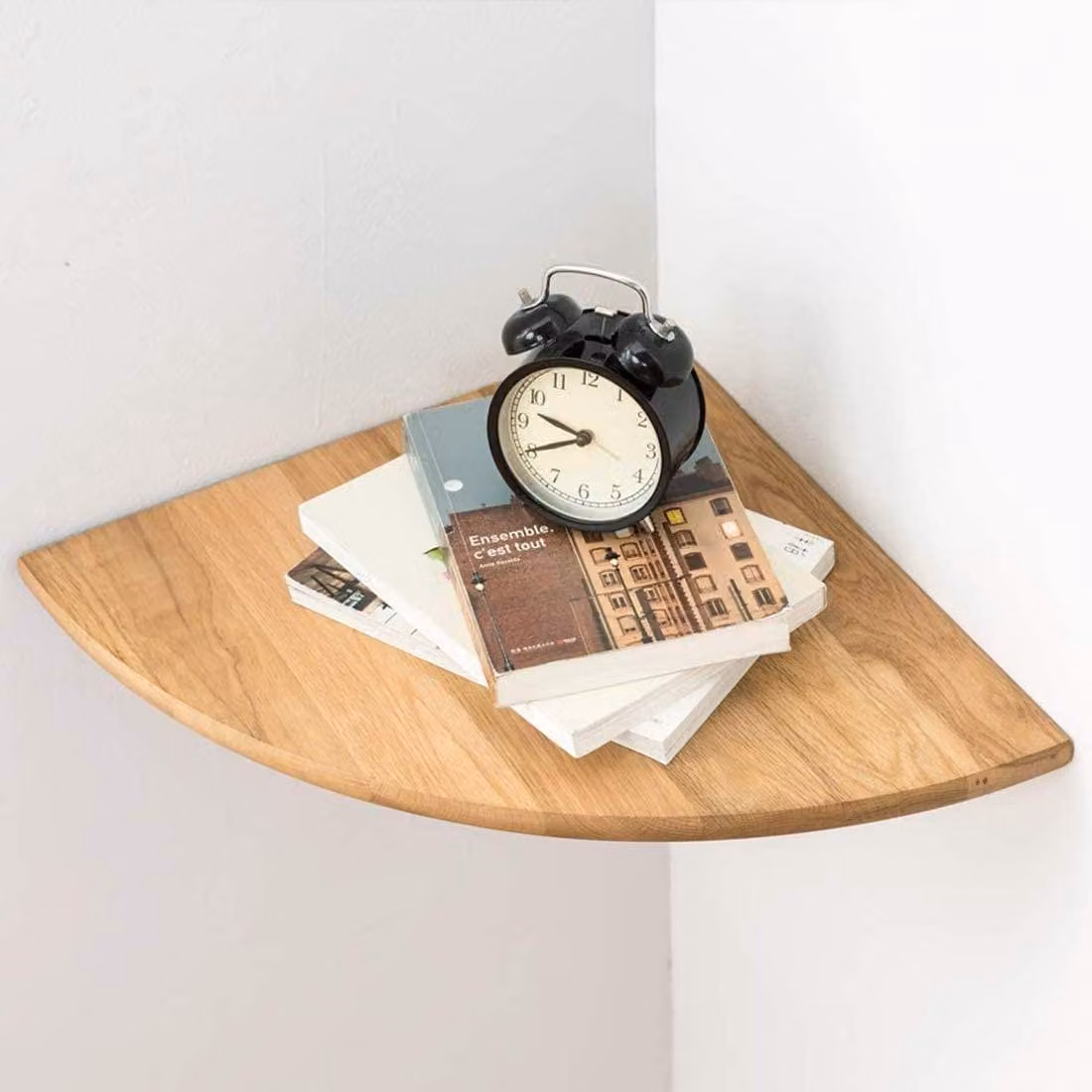 Elzusha - Pannello angolare in legno per decorazioni e stoccaggio, con angoli arrotondati