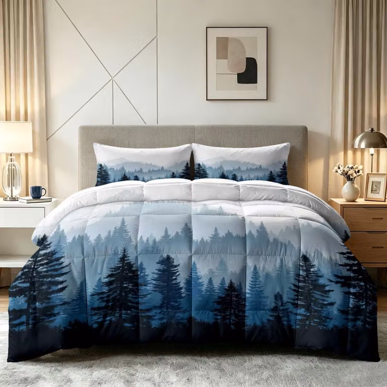 Copertura per letto "quattro stagioni" 240 x 260 cm con federe