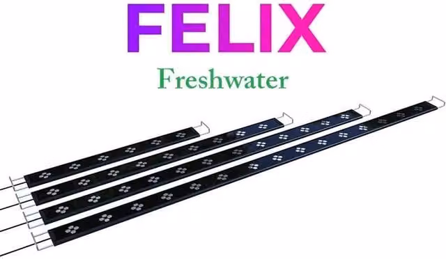 Micmol G2 FELIX 1500 Fresh 75W LED per acquari d'acqua dolce piantumati, colore nero