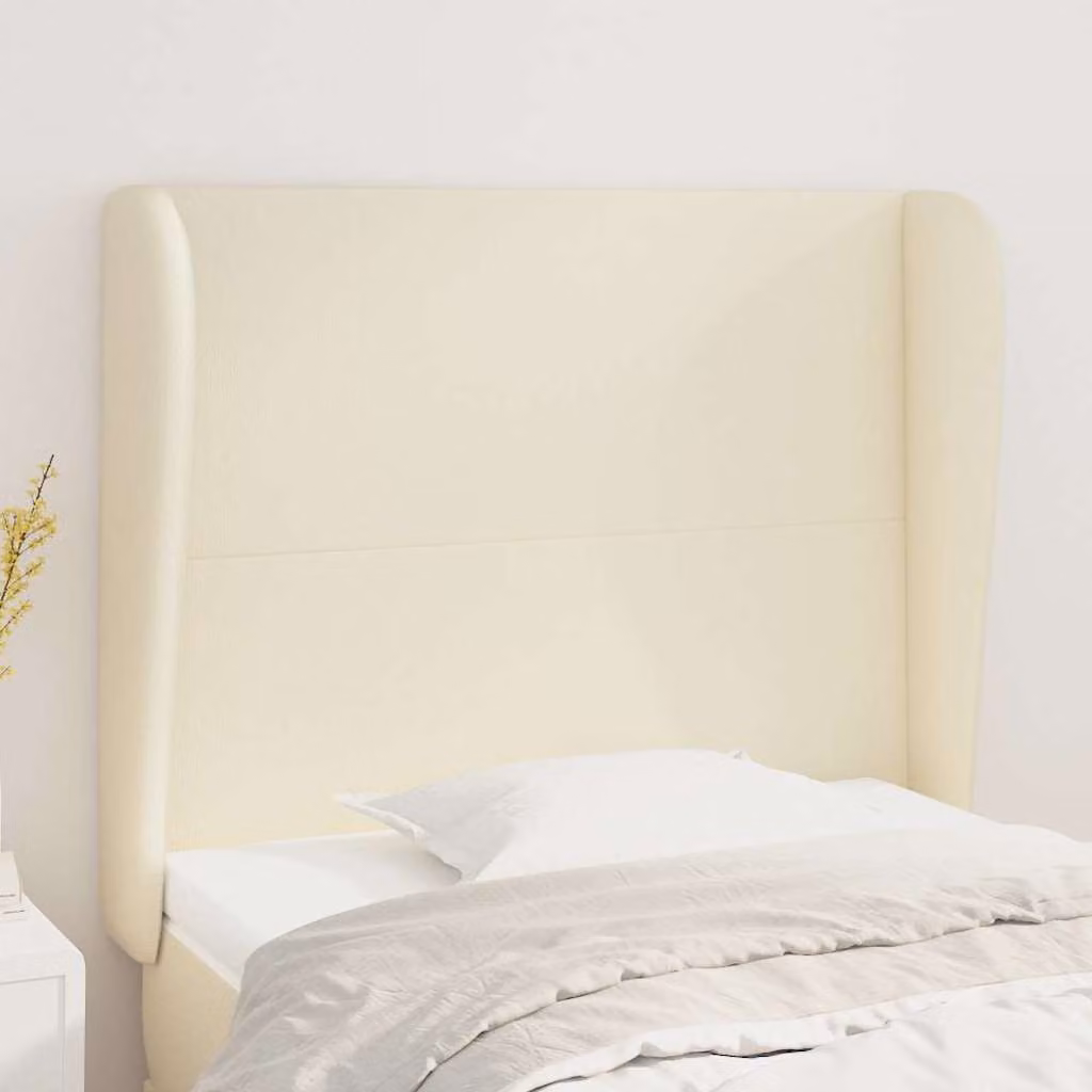 Testiera ad orecchio vidaXL in similpelle beige L: 103 cm, P: 23 cm, H: 118/128 cm
